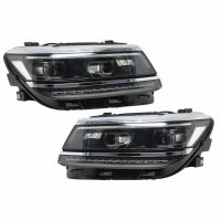 Μπροστινά Φανάρια Set Για Vw Tiguan II mk2 16+ DRL Led Matrix & Led Signal Dynamic R-Line Look H7/H7 Με Μοτέρ Carner