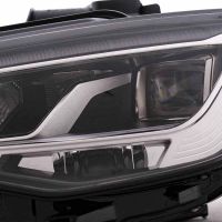 Μπροστινά Φανάρια Set Για Audi A3 8V 12-16 DRL Full Led & Led Signal Μαύρα  Με Μοτέρ Carner