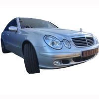 Μπροστινά Φανάρια Set Για Mercedes-Benz E-Class W211 02-06 Χρωμίου Facelift Look H7/H7 (Halogen) Με Μοτέρ Depo