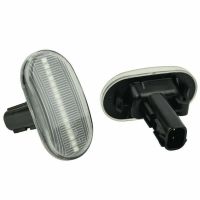 Πλαϊνά Φλας Φτερού Για Suzuki Jimny JB64W 2018+ Led Dynamic Άσπρα 2 Τεμάχια