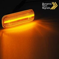 Πλαϊνά Φλας Φτερού Για Mercedes-Benz ML W163 98-02 Led Dynamic Φιμέ 2 Τεμάχια