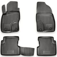 FORD FOCUS II 02/2005-2011 ΜΑΡΚΕ ΠΑΤΑΚΙΑ ΣΕ ΣΚΑΦΗ TPE ΛΑΣΤΙΧΟ ΣΕ ΑΑΝΘΡΑΚΙ ΣΚΟΥΡΟ ΓΚΡΙ ΧΡΩΜΑ NOVLINE - 4 ΤΕΜ.