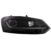 Μπροστινά Φανάρια Set Για Vw Polo 6R/6C 09-17 DRL New Design & Dynamic Φλας H7 Με Μοτέρ Carner