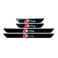 S-LINE (AUDI) ΜΑΡΣΠΙΕ ΕΣΩΤΕΡΙΚΑ ΑΥΤΟΚΟΛΛΗΤΑ(45x4cm X2+ 25x4cm X2) ΜΕ ΕΠΙΚΑΛΥΨΗ ΕΠΟΞΕΙΔΙΚΗΣ ΡΥΤΙΝΗΣ 4ΤΕΜ