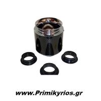 Φιλτροχοάνη Αυτοκινήτου Carbon με 3 Προσαρμογείς 130Χ155mm