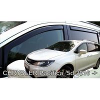 CHRYSLER PACIFICA SW 2016+ ΣΕΤ ΑΝΕΜΟΘΡΑΥΣΤΕΣ ΑΥΤΟΚΙΝΗΤΟΥ ΑΠΟ ΕΥΚΑΜΠΤΟ ΦΙΜΕ ΠΛΑΣΤΙΚΟ HEKO - 4 ΤΕΜ.