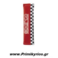 Μαξιλαράκι Ζώνης Ασφαλείας Sport Λεπτό Μαύρο Sparco