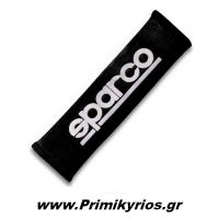 Μαξιλαράκι Ζώνης Ασφαλείας GT Λεπτό Μαύρο Sparco