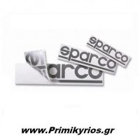 Αυτοκόλλητα Sparco Σετ (30 τεμ) με Διάτρηση  Γκρι 15cm