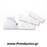 Αυτοκόλλητα Sparco Λευκά Sετ (30 τεμ) με Διάτρηση 15cm
