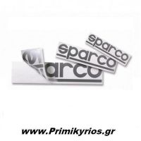 Αυτοκόλλητα Sparco Σετ (15 τεμ) με Διάτρηση Γκρι 30cm