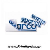 Αυτοκόλλητα Sparco Σετ (15 τεμ) με Διάτρηση  Μπλε 30cm