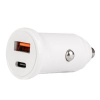 ΦΟΡΤΙΣΤΗΣ ΑΝΑΠΤΗΡΑ 12/24V ΜΕ 2 ΘΥΡΕΣ USB/TYPE-C 20W/3A ΤΑΧΕΙΑΣ ΦΟΡΤΙΣΗΣ ΛΕΥΚΟΣ PCH PRO-07 AMIO  - 1 ΤΕΜ.