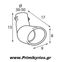 Μπούκα Εξάτμισης Αυτοκινήτου Λοξή Οβάλ