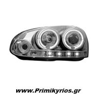 Φανάρι Εμπρός Chrome VW Golf V 03-09