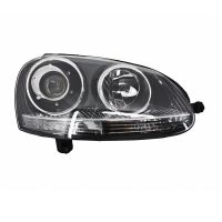 Μπροστινά Φανάρια Set Για Vw Golf V (5) 03-08 Bi-Xenon Projectors GTI / R32 Look Χρώμιο H7/H7 Με Μοτέρ & E-Mark Carner