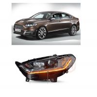 Μπροστινά Φανάρια Set Για Ford Mondeo mk5 13-16 DRL Chrome H7/Led Με Φλας Dynamic Carner