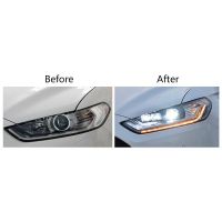 Μπροστινά Φανάρια Set Για Ford Mondeo mk5 13-16 DRL Chrome H7/Led Με Φλας Dynamic Carner