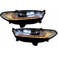 Μπροστινά Φανάρια Set Για Ford Mondeo mk5 13-16 DRL Chrome H7/Led Με Φλας Dynamic Carner