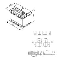 Μπαταρία Αυτοκινήτου 60Ah Δεξιά Bosch 640Α (ΕΝ) Start Stop AGM S4E05