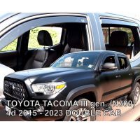 ΑΝΕΜΟΘΡΑΥΣΤΕΣ ΓΙΑ TOYOTA TACOMA N300 4D DOUBLE CAB 2015-2023 ΣΕΤ ΑΥΤΟΚΙΝΗΤΟΥ ΑΠΟ ΕΥΚΑΜΠΤΟ ΦΙΜΕ ΠΛΑΣΤΙΚΟ HEKO - 4 ΤΕΜ