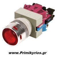 Διακόπτης Buton Start με LED Κόκκινο