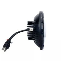 Μπροστινά Φανάρια Set Για Jeep Wrangler 96+ / Mercedes-Benz G-Class W463 / Hummer H1/H2 / Harley-Davidson Led Angel Eyes / DRL Projectors Μαύρα 13 led 2 Τεμάχια