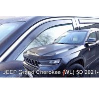 ΑΝΕΜΟΘΡΑΥΣΤΕΣ ΓΙΑ JEEP GRAND CHEROKEE WL 5D 2021+ ΣΕΤ ΑΥΤΟΚΙΝΗΤΟΥ ΑΠΟ ΕΥΚΑΜΠΤΟ ΦΙΜΕ ΠΛΑΣΤΙΚΟ HEKO - 4 ΤΕΜ.