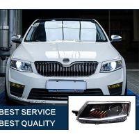 Μπροστινά Φανάρια Set Για Skoda Octavia mk3 2014-2017 DRL Μαύρα Carner
