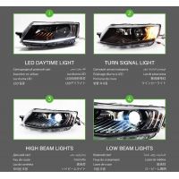 Μπροστινά Φανάρια Set Για Skoda Octavia mk3 2014-2017 DRL Μαύρα Carner