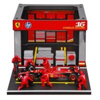 ΜΙΝΙΑΤΟΥΡΕΣ PIT STOP FERRARI SF-24 LECLERC 1:43 BURAGO LAMPA 1ΤΕΜ.