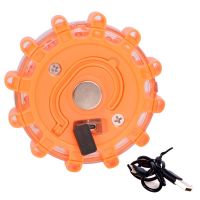 Φάρος LED Ασφαλείας με Κόκκινο &amp; Λευκό Φως, Επαναφορτιζόμενος USB, με Μαγνήτη και Γάντζο