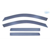 DGA - Σετ Ανεμοθραύστες Εμπρός & Πίσω Παραθύρων τύπου Φιμέ για Toyota Corolla Hatchback (E210) 2018> 5πορτο υλικό Plexiglass - 4 τεμ. (SETDGA123095FR)