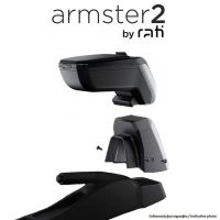 Rati - Ολοκληρωμένος Τεμπέλης Armster 2 για Renault 5 E-Tech 2024 > με Αποσπώμενη Τσέπη από Πλαστικό και Δερματίνη σε Μαύρο Χρώμα με Αντάπτορα Τοποθέτησης - 1 Σετ (V01948+V01563)