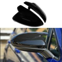 Καπάκια Καθρεφτών Για VW Golf VII (7) 12-20 , Touran 15+ R Look Κουμπωτά Γυαλιστερό Μαύρο 2 Τεμάχια