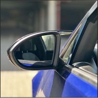 Καπάκια Καθρεφτών Για VW Golf VII (7) 12-20 , Touran 15+ R Look Κουμπωτά Γυαλιστερό Μαύρο 2 Τεμάχια