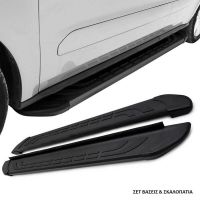 Πλαινά Σκαλοπάτια Με Βάσεις Για Toyota C-Ηr / C-Ηr Ηybrid 2016-2023 FABA Black 173cm 2 Τεμάχια Αλουμινίου