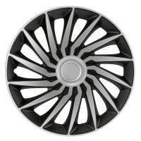 Lampa - Τάσια Tokyo Silver/Black 14'' Tech-One σε Μαύρο/Ασημί Χρώμα για Σιδερένιες Ζάντες Αυτοκινήτου από ABS - Σετ 4 Τεμ. (L3146.1)