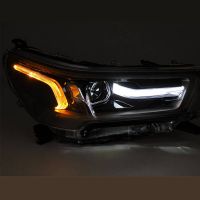 Μπροστινά Φανάρια Set Για Toyota Hilux 20+ True DRL Black Electrical True Drl Black