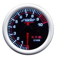 Simoni Racing ΣΤΡΟΦΟΜΕΤΡΟ 0-10000rpm 52mm 2'' ΜΑΥΡΟ ΜΕ ΚΟΚΚΙΝΟ ΦΩΤΙΣΜΟ
