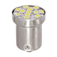 Lampa R5W 24/28V BA15s HYPER-LED12 120lm ΛΕΥΚΟ ΔΙΑΘΛΑΣΗΣ 1SMDx3chips (ΜΟΝΟΠΟΛΙΚΟ-ΦΟΥΝΤΟΥΚΙ) BLISTER 1ΤΕΜ.