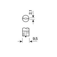 T10 12V 1W ΚΟΚΚΙΝΟ 1SMDx2CHIPS HYPER-LED
