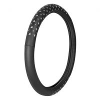 ΚΑΛΥΜΜΑ ΤΙΜΟΝΙΟΥ ICON 37/39cm (Μ) - ΜΑΥΡΟ/ΑΣΗΜΙ ΔΕΡΜΑΤΙΝΗ