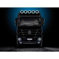 ΠΡΟΒΟΛΕΑΣ SATURN 9'' 12/24V-H7 ΚΑΡΦΙ ΜΕ LED ΘΕΣΕΩΣ ΣΤΡΟΓΓΥΛΟΣ 220mm 1ΤΕΜ.