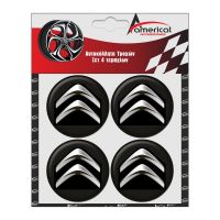 ΑΥΤΟΚΟΛΛΗΤΑ ΖΑΝΤΩΝ CITROEN 6cm ΜΑΥΡΑ ΣΜΑΛΤΟΥ 4ΤΕΜ.