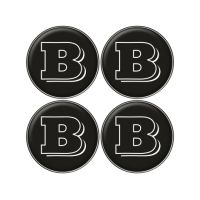 ΑΥΤΟΚΟΛΛΗΤΑ ΖΑΝΤΩΝ BRABUS 6cm ΜΑΥΡΑ ΣΜΑΛΤΟΥ 4ΤΕΜ.
