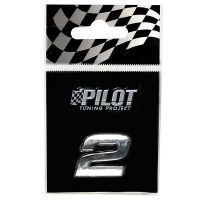 ΑΥΤΟΚΟΛΛΗΤΟΣ  ΑΡΙΘΜΟΣ ΔΥΟ  3D TYPE-1 (2) 18mm