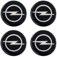OPEL ΑΥΤΟΚΟΛΛΗΤΑ ΣΗΜΑΤΑ ΖΑΝΤΩΝ 5 cm ΜΑΥΡΟ/ΧΡΩΜΙΟ ΜΕ ΕΠΙΚΑΛΥΨΗ ΣΜΑΛΤΟΥ  - 4 ΤΕΜ.