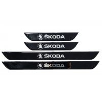 SKODA ΜΑΡΣΠΙΕ ΕΣΩΤΕΡΙΚΑ ΑΥΤΟΚΟΛΛΗΤΑ (45x4cm X2 + 25x4cm X2)  ΜΕ ΕΠΙΚΑΛΥΨΗ ΕΠΟΞΕΙΔΙΚΗΣ ΡΥΤΙΝΗΣ 4ΤΕΜ