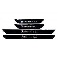 MERCEDES ΜΑΡΣΠΙΕ ΕΣΩΤΕΡΙΚΑ ΑΥΤΟΚΟΛΛΗΤΑ (45x4cm X2 + 25x4cm X2)  ΜΕ ΕΠΙΚΑΛΥΨΗ ΕΠΟΞΕΙΔΙΚΗΣ ΡΥΤΙΝΗΣ 4ΤΕΜ